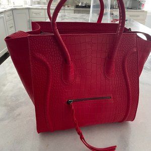 Red Designer Inspired Handbag